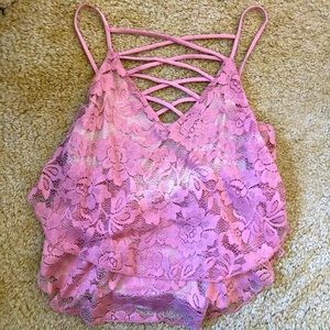 Express Lacy Summer Top